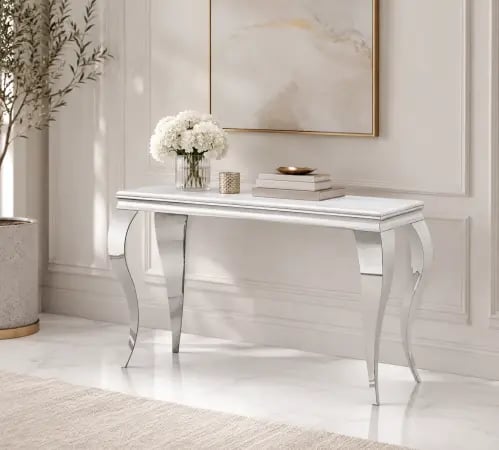 كنسول ستيل رخام CS003 SILVER