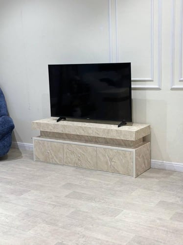 طاولة بلازما مودرن بديل الرخام خشن