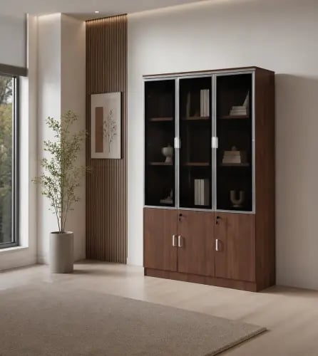 دولاب ملفات 3باب OW-110 LIGHT WALNUT(l.brown)