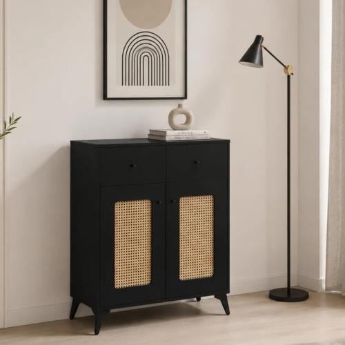 دولاب متعدد الاغراض مقاس 80 سم SC-034 BLACK