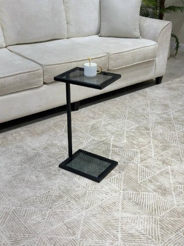 طاولة خدمة اسود بلمسة فاخرة – تصميم أنيق وعملي من...