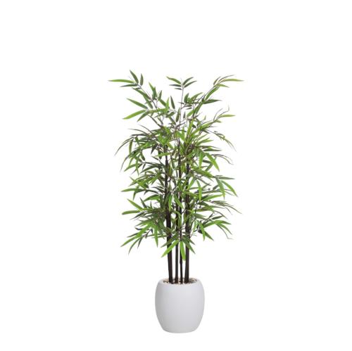 شجر بامبو 6 فرع جذع بني حوض فيبر مقاس 150 سم