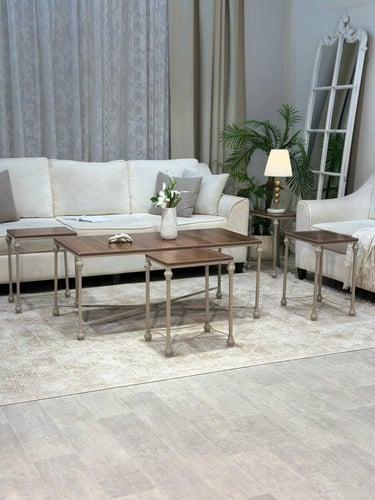 طقم طاولات ضيافة فاخر من تودو مع 4 خدمة