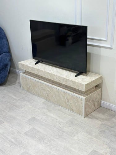 طاولة بلازما مودرن بديل الرخام خشن