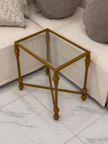 طاولة خدمة مفرد قاعدة حديد