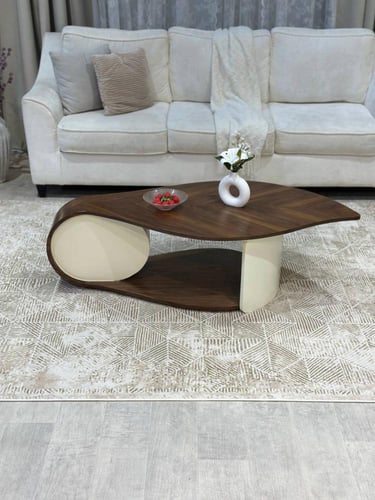 طاولة قشرة جوز سفينة