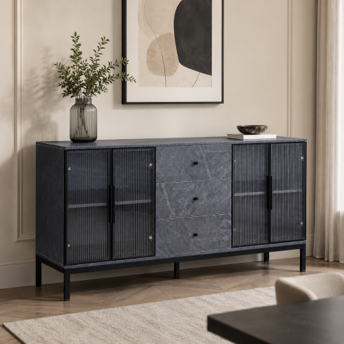 دولاب بوفيه 160 سم Y-001 GREY