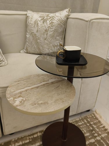 طاولة خدمة بتصميم عصري بدورين