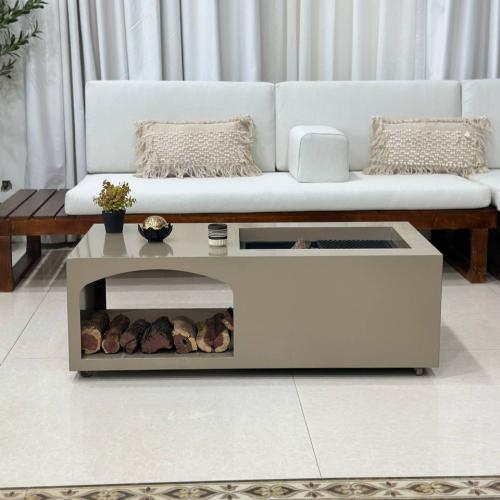 منقل بكس ديكور صاج لون شمباني بدون غطاء