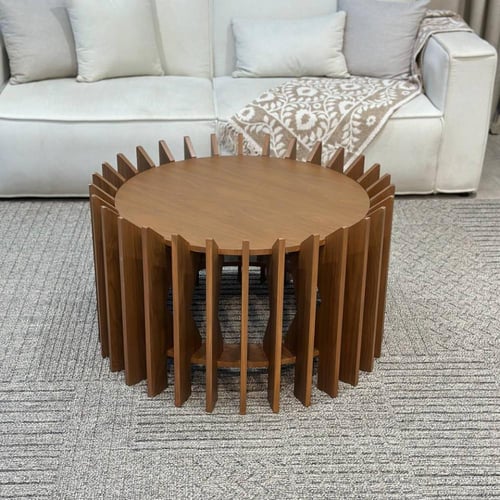 طاولة ضيافة قشرة جوز الهند