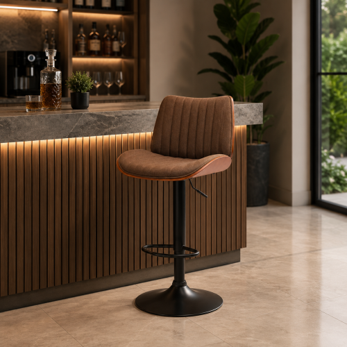 كرسي بستم قماش SHC-008 BROWN