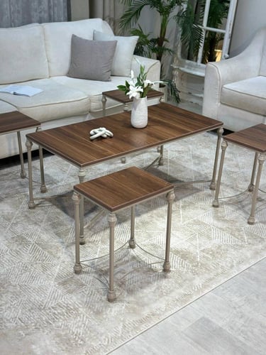 طقم طاولات ضيافة فاخر من تودو مع 4 خدمة