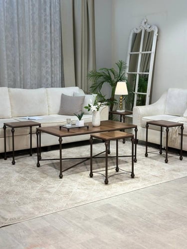 طقم طاولات ضيافة فاخر من تودو مع 4 خدمة