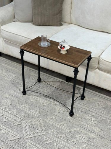 طاولة خدمة سطح خشب