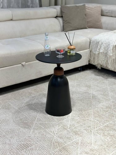 طاولة خدمة حديد أسود - بتصميم فاخر وأنيق