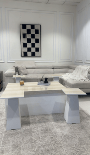 طقم طاولات ضيافة مع 4 خدمة خشب * عروض