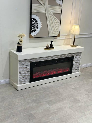 دفاية مع ديكور بتصميم فاخر دفاية كهربائية