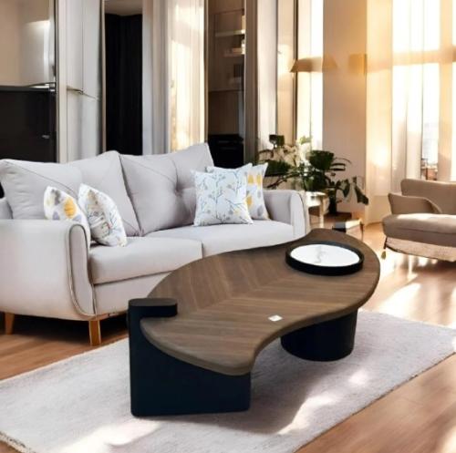 طاولة ضيافة سطح قشرة جوز الهند