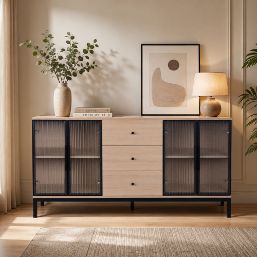 دولاب بوفيه 160 سم Y-001 L.WOOD