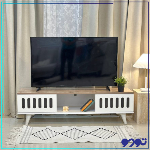 طاولة بلازما خشب لون بني مقاس 145سم