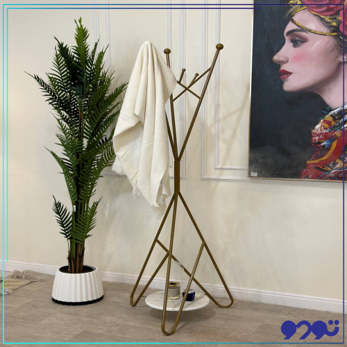 شماعة علاق ملابس الذهبي