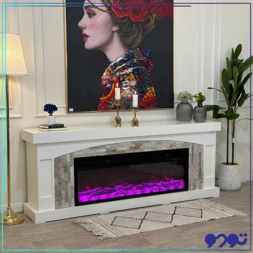 طاولة شاشة مع دفاية