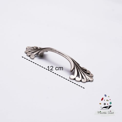 224 - مقبض ايطالي فضي ( قطعتين)