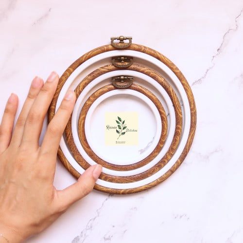 طارة تطريز سيلكون دائرية