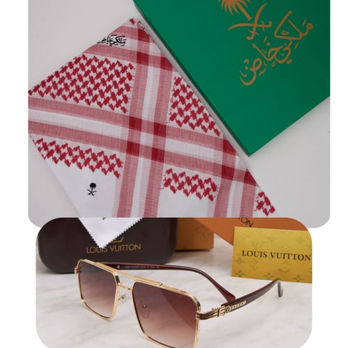 عرض جبار شماغ والنظارة هدية