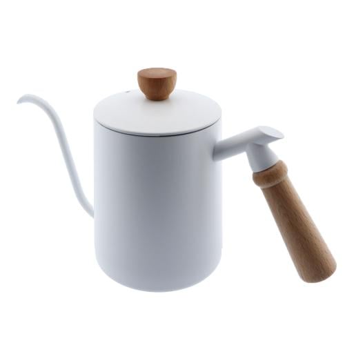 كاتل تقطير مقبض خشبي ابيض 600 مل