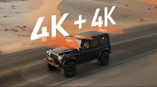 داش كام 70mai 4K T800 ثلاث عدسات