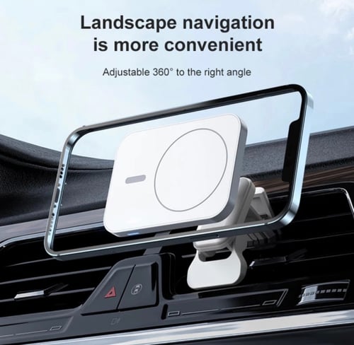 حامل وشاحن سيارة لاسلكي magsafe