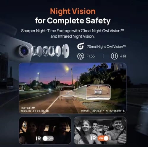 شاومي T800e (امامي-خلفي-داخلي)