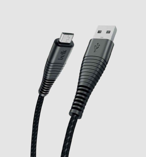 كيبل مايكرو بلك بطول 1.2M قماش - ضمان سنتين