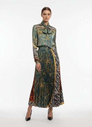 طقم حرير فيسكوز ملون