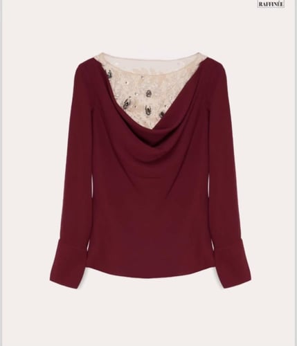 طارق ايديز طقم كريب بشك يدوي بالأعلى