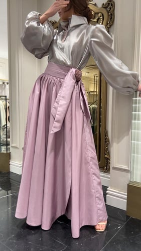 طقم تفته مطرز بكرستال موف