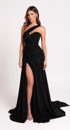 طارق ايديز فستان كاميليا بكورسيه و شال علوي