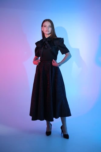 BIRGUL طقم حرير جاكار كيلوش