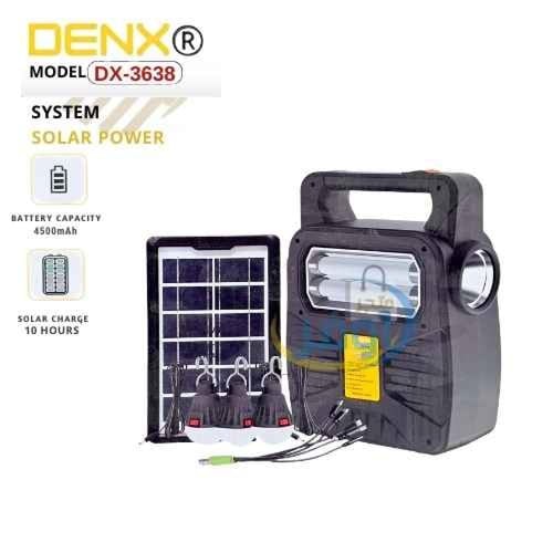 كشاف طاقة شمسية وشاحن أجهزة من دينكس