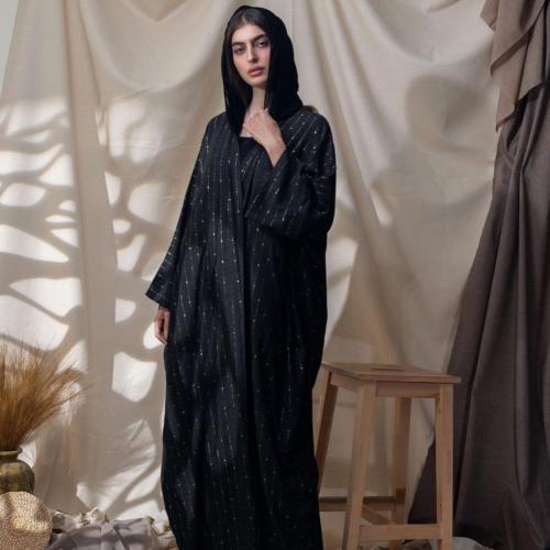 Gold Stripes Abaya