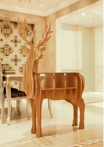 طاوله شكلٍ وعل 3D