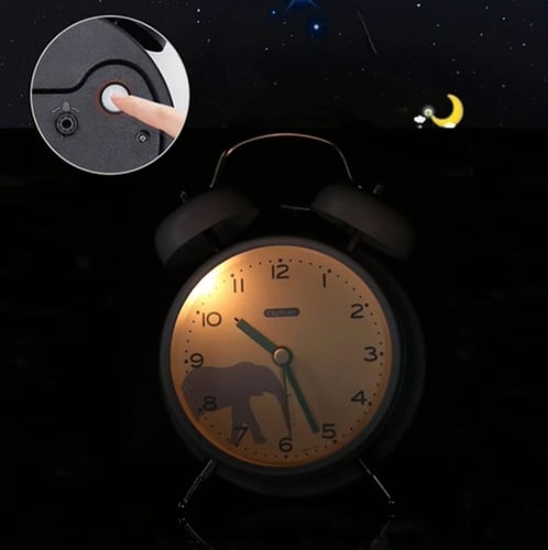 ساعه منبه مزدوجة الجرس.