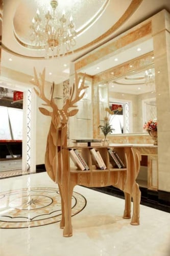 طاوله شكلٍ وعل 3D