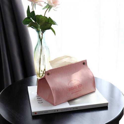 حامل مناديل جلد