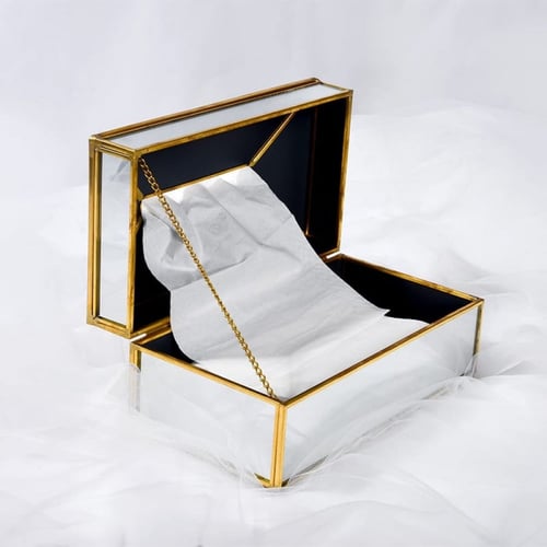 حامل مناديل زجاج مرايا.