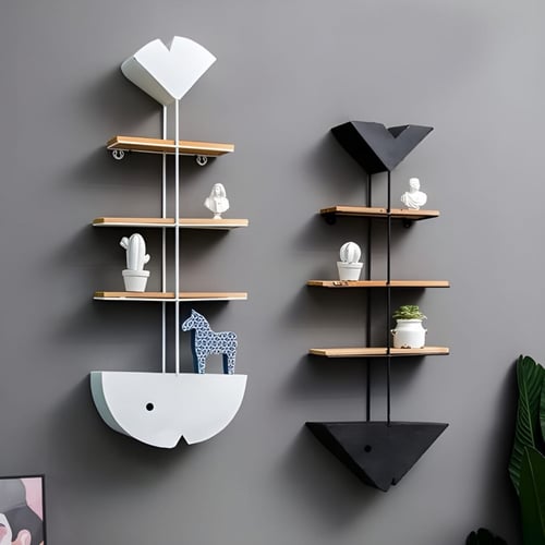 رف جداري شكل سمكه