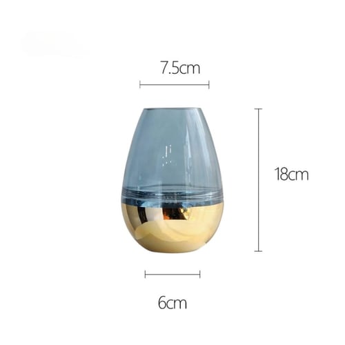 فازة زجاجية ملونة