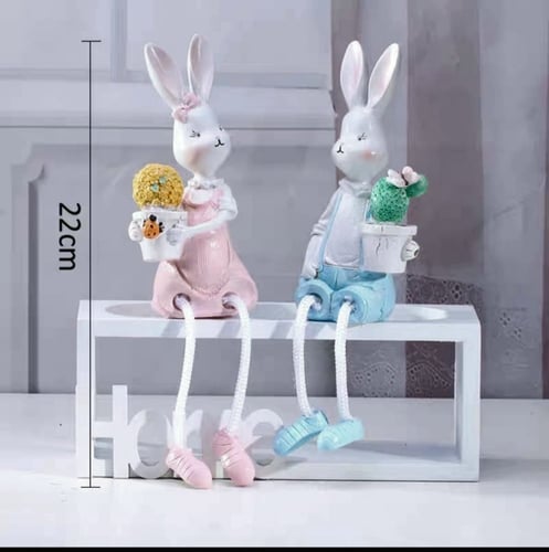 مجسم الأرنب قطعتين