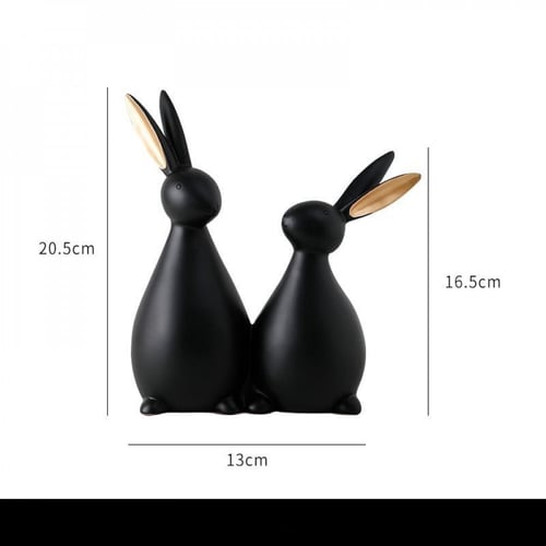 مجسم أرانب قطعتين.